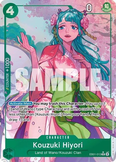 Kouzuki Hiyori (Alternate Art)  EB01-013 - Rare