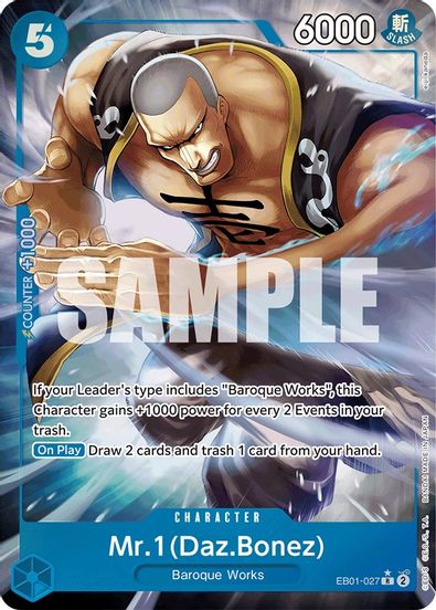 Mr. 1 (Daz.Bonez) (Alternate Art)  EB01-027 - Rare
