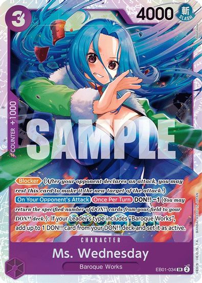 Ms. Wednesday  EB01-034 - Super Rare