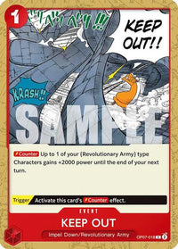 Keep Out OP07-018 - Common-Kantocards