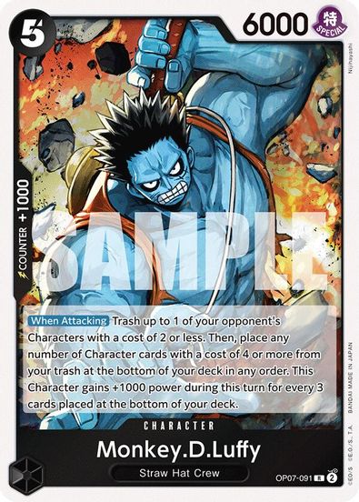 Monkey.D.Luffy OP07-091 - Rare
