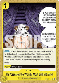 He Possesses the World's Most Brilliant Mind OP07-114 - Uncommon-Kantocards