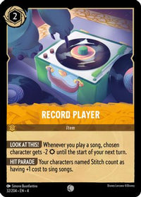 Record Player 32/204 - Common-Kantocards