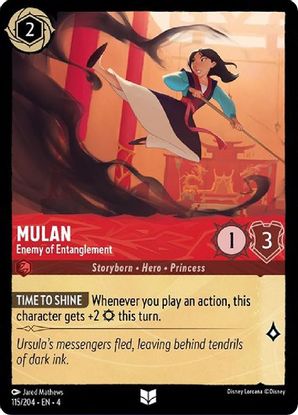Mulan - Enemy of Entanglement 115/204 - Uncommon-Kantocards