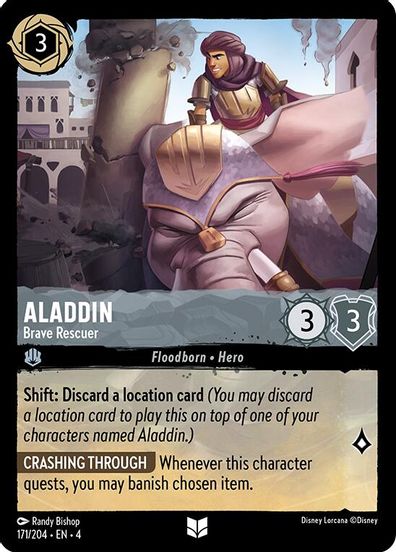 Aladdin - Brave Rescuer  171/204 - Uncommon