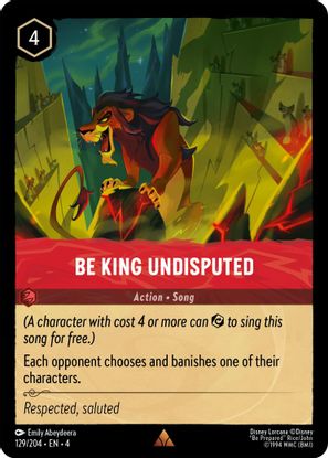 Be King Undisputed  129/204 - Rare