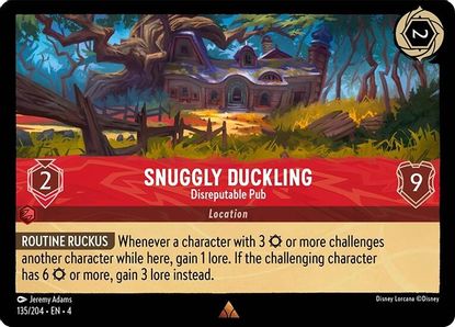 Snuggly Duckling - Disreputable Pub 135/204 - Rare - Cold Foil-Kantocards