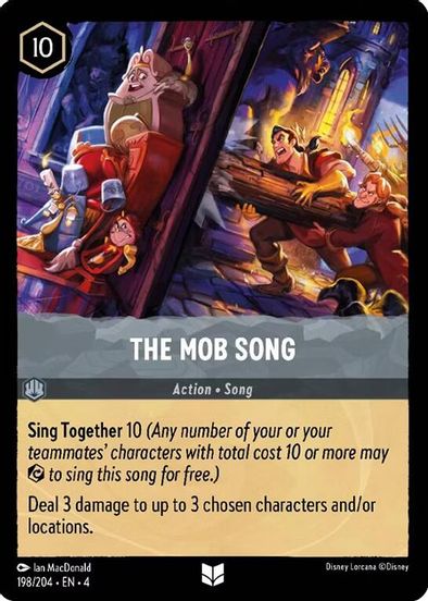 The Mob Song 198/204 - Uncommon - Cold Foil-Kantocards