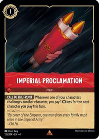 Imperial Proclamation 131/204 - Rare - Cold Foil-Kantocards