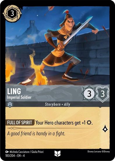 Ling - Imperial Soldier  183/204 - Uncommon