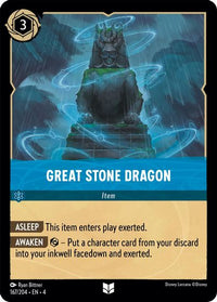 Great Stone Dragon 167/204 - Uncommon - Cold Foil-Kantocards