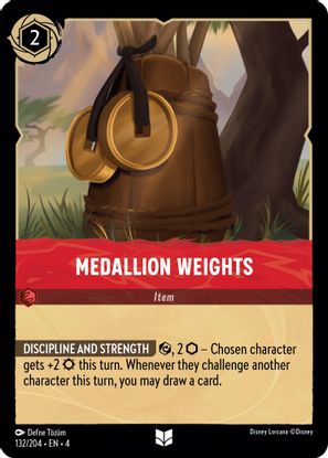 Medallion Weights 132/204 - Uncommon - Cold Foil-Kantocards