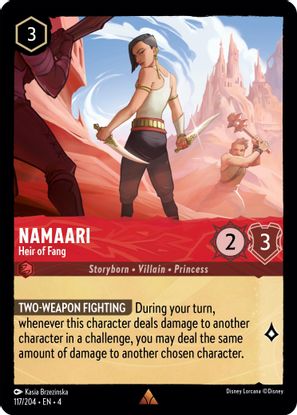 Namaari - Heir of Fang  117/204 - Rare - Cold Foil