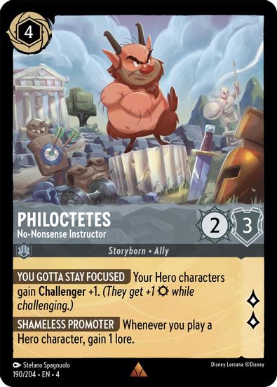 Philoctetes - No-Nonsense Instructor 190/204 - Rare-Kantocards