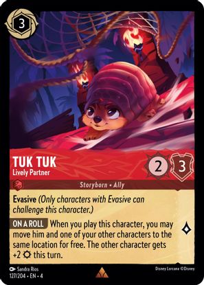Tuk Tuk - Lively Partner 127/204 - Rare - Cold Foil-Kantocards