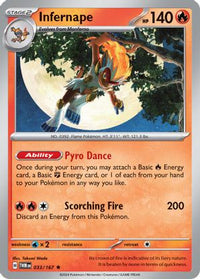Infernape 033/167 - Rare - Holo-Kantocards