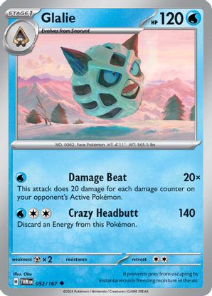 Glalie  052/167 - Uncommon