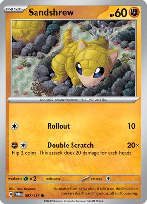 Sandshrew  097/167 - Common