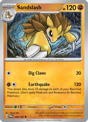 Sandslash  098/167 - Uncommon