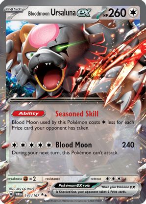Bloodmoon Ursaluna ex 141/167 - Double Rare (ESPAÑOL)