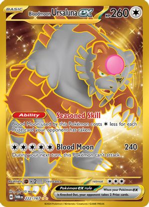 Bloodmoon Ursaluna ex - 222/167  Hyper Rare (ESPAÑOL)