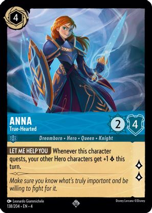 Anna - True-Hearted  138/204 - Super Rare