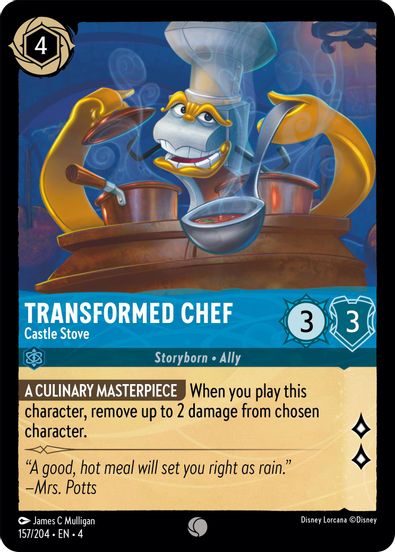 Transformed Chef - Castle Stove 157/204 - Common - Cold Foil-Kantocards