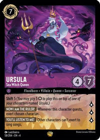 Ursula - Sea Witch Queen 58/204 - Legendary - Cold Foil-Kantocards