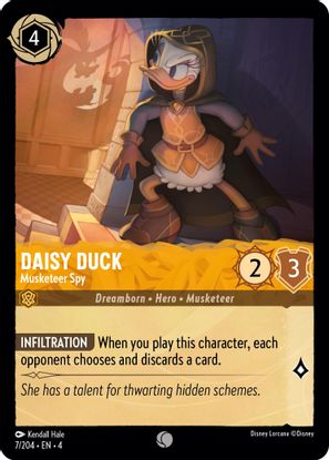 Daisy Duck - Musketeer Spy  7/204 - Common