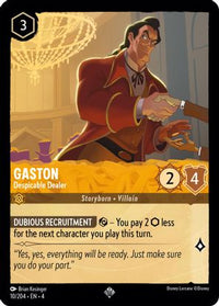 Gaston - Despicable Dealer 10/204 - Super Rare - Cold Foil-Kantocards