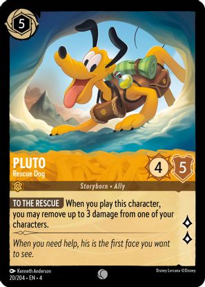 Pluto - Rescue Dog 20/204 - Common - Cold Foil-Kantocards