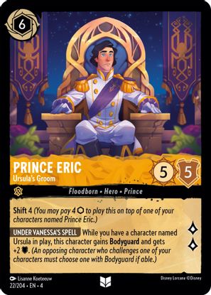 Prince Eric - Ursula's Groom  22/204 - Uncommon
