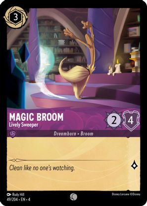 Magic Broom - Lively Sweeper  49/204 - Common - Cold Foil