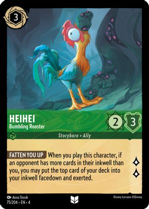 Heihei - Bumbling Rooster  75/204 - Uncommon