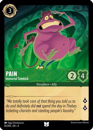 Pain - Immortal Sidekick  81/204 - Uncommon