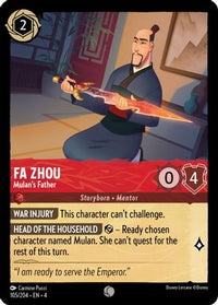 Fa Zhou - Mulan's Father 105/204 - Common - Cold Foil-Kantocards