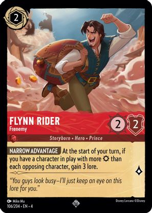 Flynn Rider - Frenemy  106/204 - Super Rare