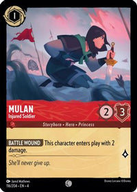 Mulan - Injured Soldier 116/204 - Common - Cold Foil-Kantocards