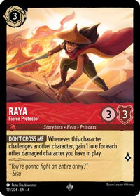 Raya - Fierce Protector 121/204 - Super Rare - Cold Foil-Kantocards