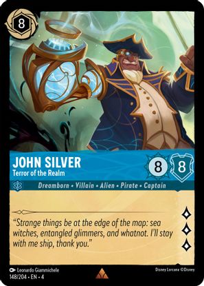 John Silver - Terror of the Realm 148/204 - Rare - Cold Foil-Kantocards