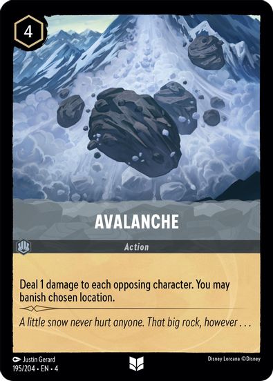 Avalanche  195/204 - Uncommon - Cold Foil