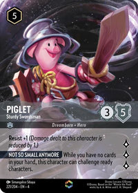 Piglet - Sturdy Swordsman (Enchanted) 221/204-Kantocards