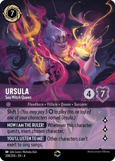 Ursula - Sea Witch Queen (Enchanted) 208/204-Kantocards