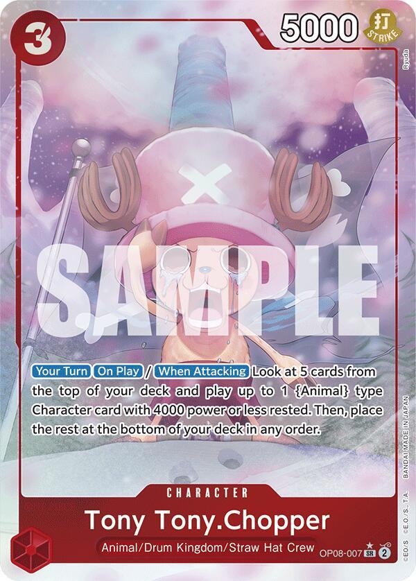 Tony Tony.Chopper OP08-007 - Super Parallel - Super Rare-Kantocards