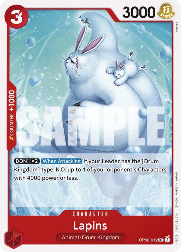 Lapins OP08-012 Uncommon-Kantocards