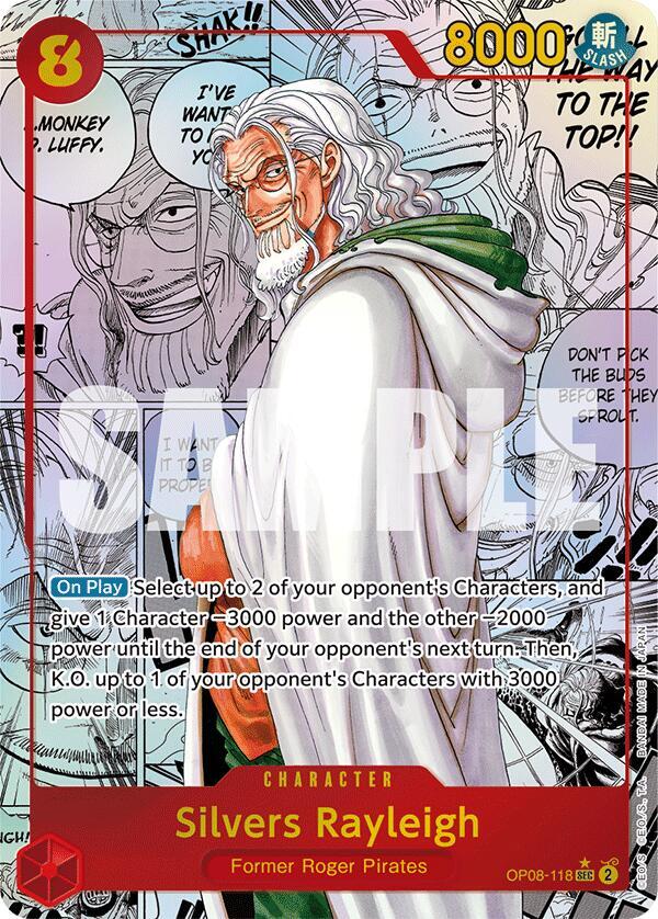Silvers Rayleigh OP08-118 - Super Parallel  Manga Rare