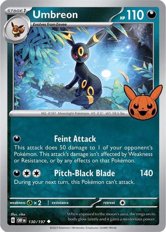 Umbreon  130/197 - Uncommon - Trick or Trade 2024