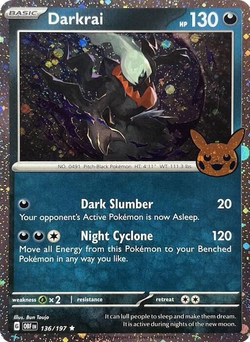 Darkrai 136/197 - Holo Rare - Trick or Trade 2024