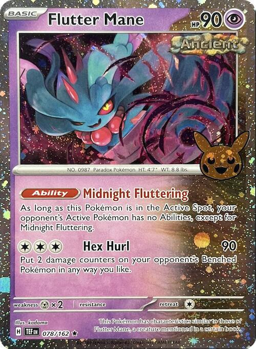 Flutter Mane 078/162 - Holo Rare - Trick or Trade 2024