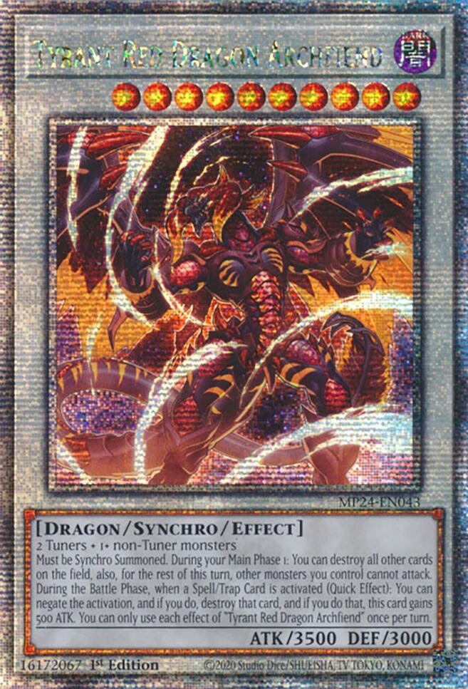 Tyrant Red Dragon Archfiend MP24-EN043 - (QCSR)-Kantocards